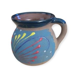 Mexican Hand Made Pottery Cup/Mug Blue
